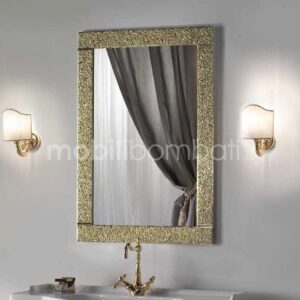 Specchio Cristallo Fuso Oro