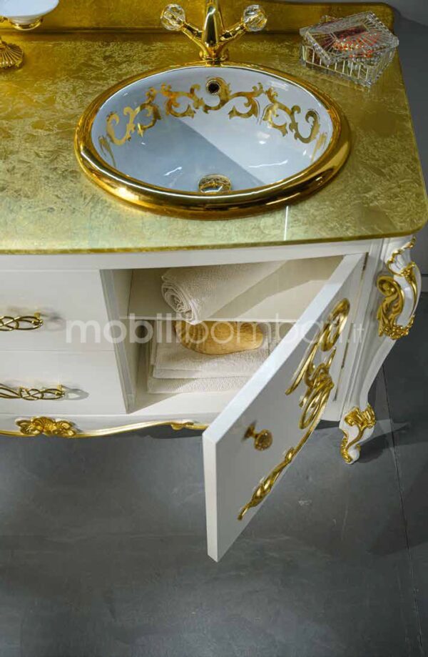 Тумба для ванной комнаты с керамической раковиной - Image 3