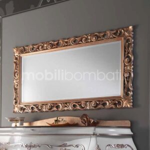 Specchio bagno in Oro Rosa