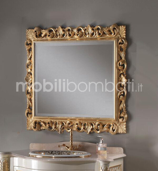 Specchio Barocco Intagliato foglia Oro