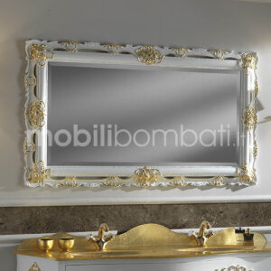 Specchio Barocco Intagliato Oro 24k