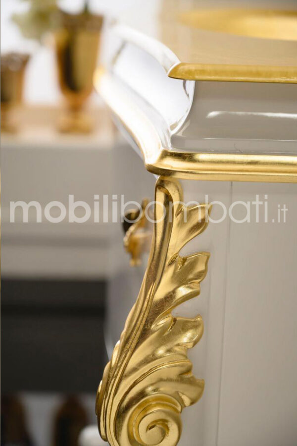 Mobile Bagno Barocco maniglie a foglia - Image 3