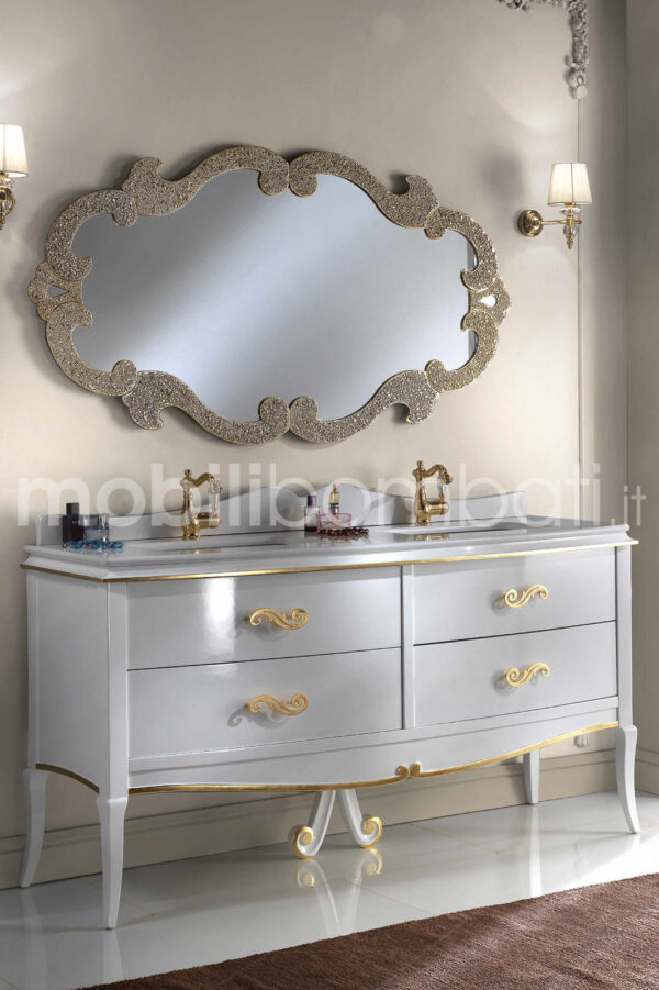 Mobile Bagno Art Decò Doppio Lavabo