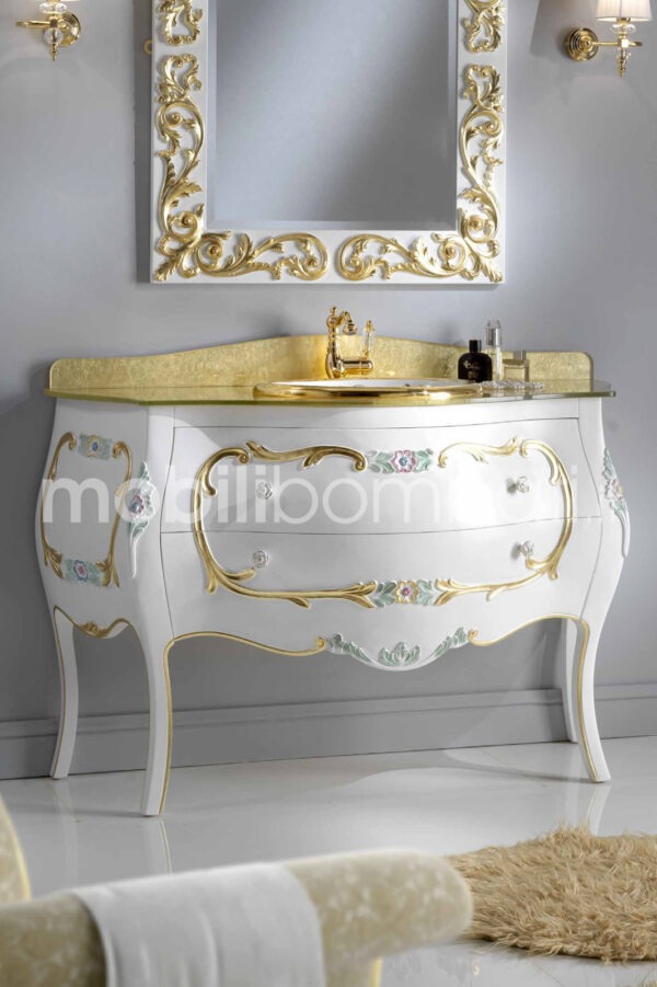 Mobile Bagno Barocco Intagliato a Mano