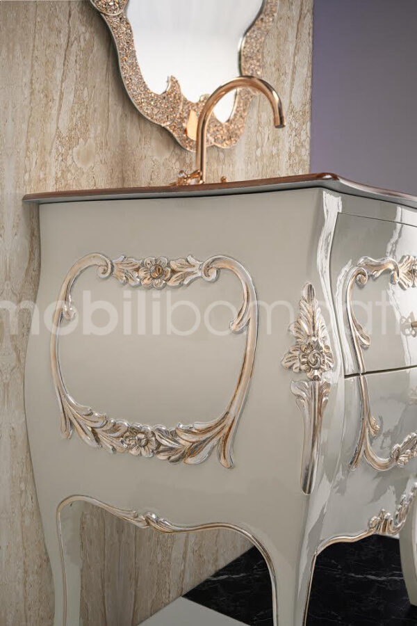Mobile bagno stile barocco oro rosa - Image 2