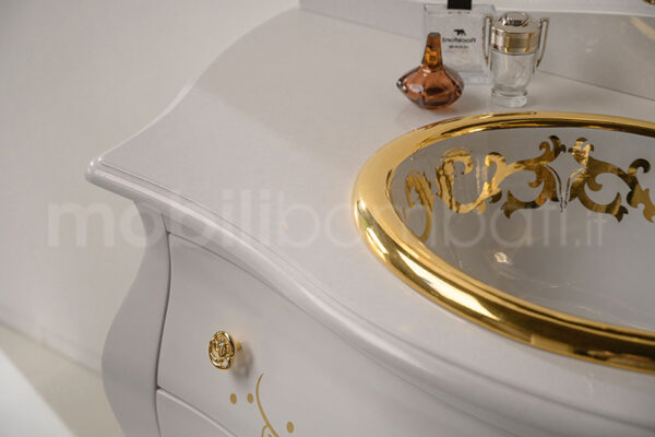 Mobile bagno stile barocco finiture oro - Image 2