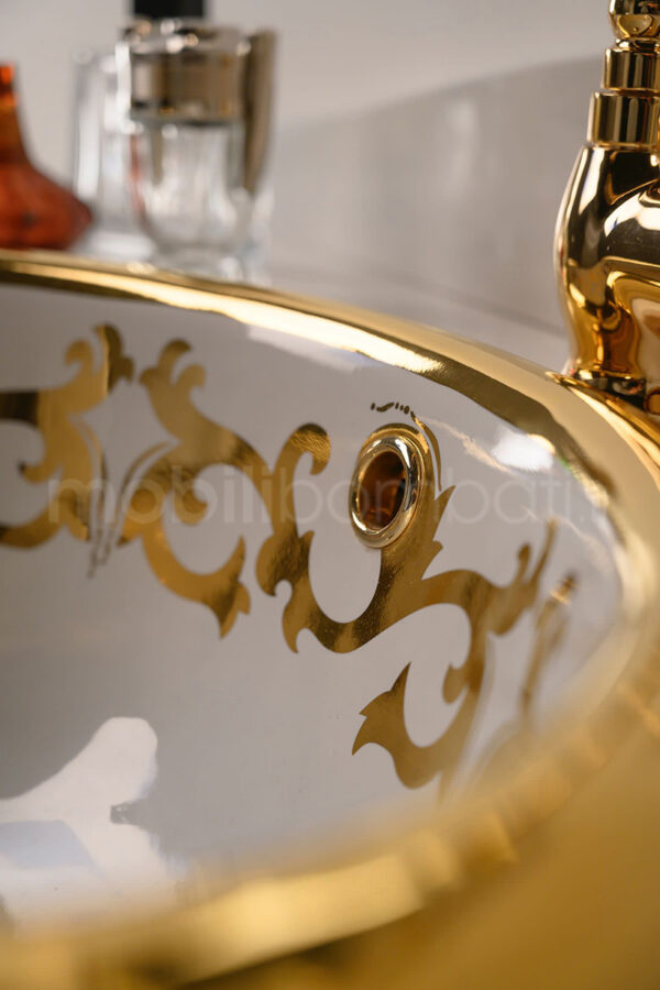 Mobile bagno stile barocco finiture oro - Image 4