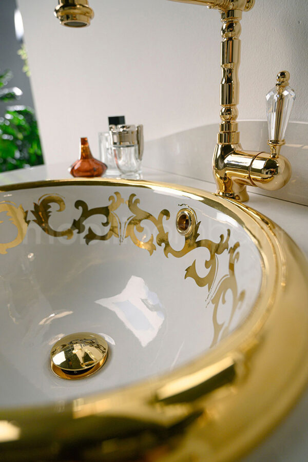 Mobile bagno stile barocco finiture oro - Image 5