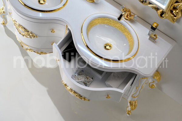 Mobile bagno stile barocco doppio lavabo - Image 11