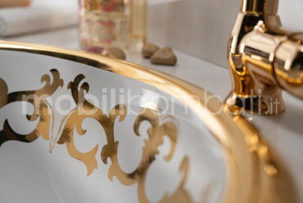 Mobile bagno bianco stile barocco - Image 4