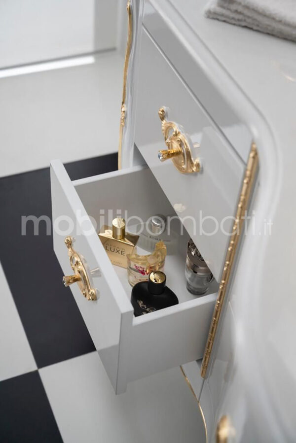 Mobile bagno bianco stile barocco - Image 6
