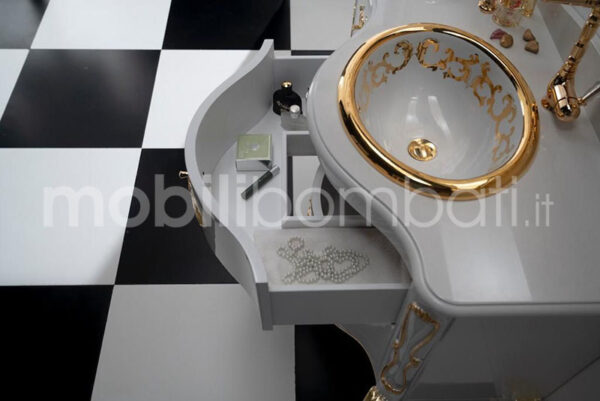 Mobile bagno bianco stile barocco - Image 9